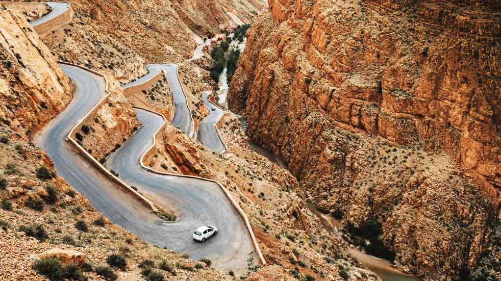 Scenic road morocco